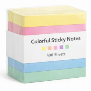 Colorful Sticky Notes Pack (400 Sheets)