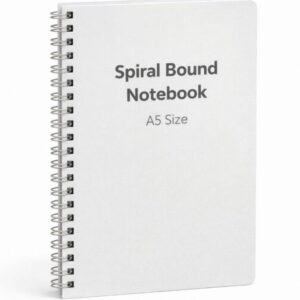 Spiral Bound Notebook – A5 Size