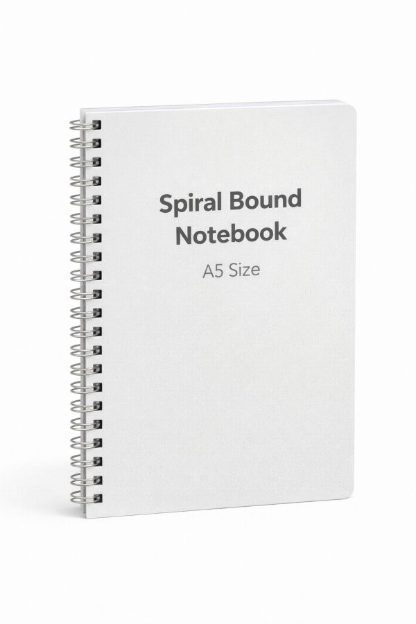 Spiral Bound Notebook – A5 Size Spiral Bound Notebook – A5 Size