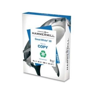 Hammermill Great White 30 Paper - 500 Sheets, 8.5" x 11"