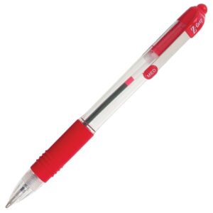 Zebra Z-Grip Retractable Ballpoint Pens Red Ink 1.0mm Medium – 12 Pack